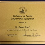 Certificate of Special Congressional Recognition 4