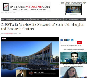 GIOSTAR: Worldwide Network of Stem Cell Hospital and Research Centers